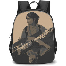 The Last of Us Backpack StudentPack - Ellie Williams Retro Illustration Art By Jeff Langevin