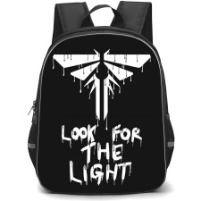 The Last of Us Backpack StudentPack - The Last of Us Look For The Light Black And White Poster
