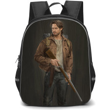 The Last of Us Backpack StudentPack - Tommy Miller Holding Gun Painting Poster