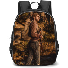 The Last of Us Backpack StudentPack - Tommy Miller Standing And Holding Gun Poster