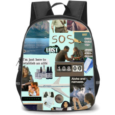Lost Backpack StudentPack - Lost I Am Just Here to Establish An Alibi Collage