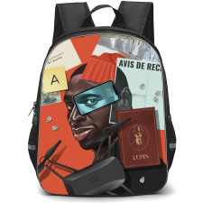 Lupin Backpack StudentPack - Lupin Arsene Gentleman Thief Illustration Art