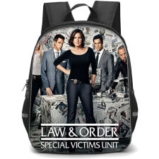 Law And Order Special Victims Unit Backpack School Bag StudentPack - Law And Order Special Victims Unit Newspaper Cast Art Poster