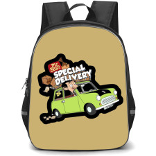 Mr. Bean Backpack StudentPack - Mr. Bean Special Delivery Car Cartoon Art Sticker