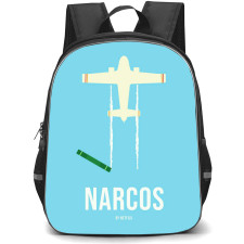 Narcos Backpack StudentPack - Narcos Minimalist Poster SkyBlue Background