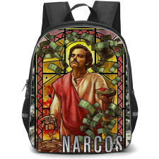 Narcos Backpack StudentPack - Narcos Pablo Escobar Holding Money And Bullets Illustration