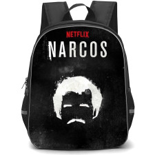 Narcos Backpack StudentPack - Narcos Netflix Pablo Escobar Black And White Avatar Art