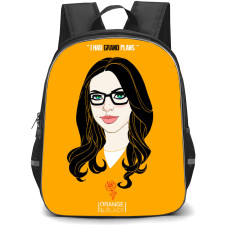 Orange Is the New Black Backpack StudentPack - Alex Vause Portrait Illustration On Orange Background