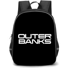 Outer Banks Backpack School Bag StudentPack - Outer Banks White Logo Sticker