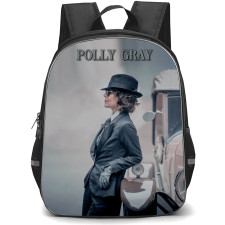 Peaky Blinders Backpack StudentPack - Polly Gray Standing With Car Season 05 Poster