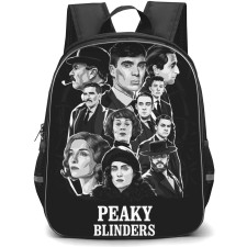 Peaky Blinders Backpack StudentPack - Peaky Blinders Vintage Black And White Illustration Art Poster