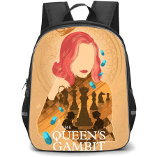 The Queens Gambit Backpack StudentPack - Beth Harmon Faceless Portrait Illustration Art