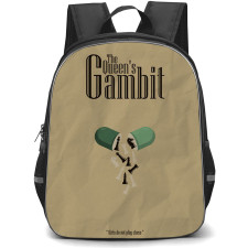 The Queens Gambit Backpack StudentPack - The Queens Gambit Series Minimalist Art Poster