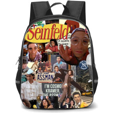 Seinfeld Backpack StudentPack - Seinfeld I Am Cosmo Kramer The Assman Collage