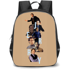 Seinfeld Backpack StudentPack - Jerry Seinfeld Portrait Design On Brow Background