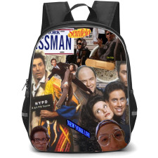 Seinfeld Backpack StudentPack - Seinfeld New York Assman Collage Poster