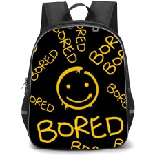 Sherlock Backpack StudentPack - Sherlock Bored Typography On Black Background