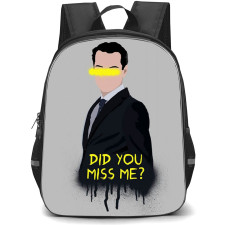 Sherlock Backpack StudentPack - Jim Moriarty Illustration Art Did You Miss Me