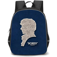 Sherlock Backpack StudentPack - Sherlock Quotes Bored Typography Poster