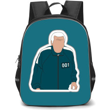 Squid Game Backpack StudentPack - Oh Il-Nam 001 Minimalist Art Sticker