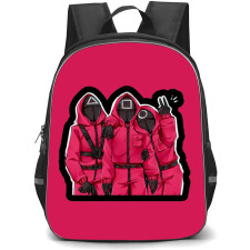Squid Game Backpack StudentPack - Squid Game Pink Soldier Squad Sticker
