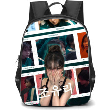 Squid Game 2 Player 222 Backpack StudentPack - Player 222 Portrait on Film Background