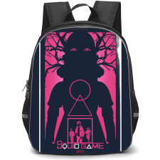 Squid Game 2 Backpack StudentPack - Squid Game 2 Pink Silhouette Poster