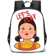 Squid Game 2 Younghee Backpack StudentPack - Younghee Doll Lets Play Sticker On Whtie Background