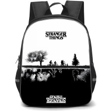 Stranger Things Backpack School Bag StudentPack - Stranger Things Cycling Scene and Conflict Poster