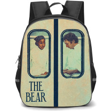 The Bear Backpack School Bag StudentPack - The Bear Carmy Berzatto And Sydney Adamu In Kitchen Door Poster