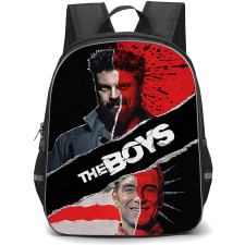 The Boys Backpack School Bag StudentPack - The Boys Billy Butcher Vs Homelander Split Face Poster