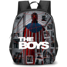 The Boys Homelander Backpack School Bag StudentPack - Homelander Standing Back On Conspiracy Board Poster