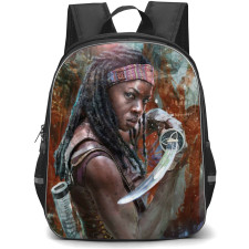 The Walking Dead Backpack StudentPack - Michonne Holding Sword On Graphic Art Poster