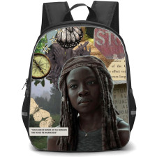 The Walking Dead Backpack StudentPack - Michonne Portrait Fan Art Background