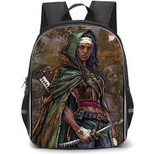 The Walking Dead Backpack StudentPack - Michonne Standing Illustration Art