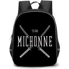 The Walking Dead Backpack StudentPack - Team Michonne Logo On Black Background