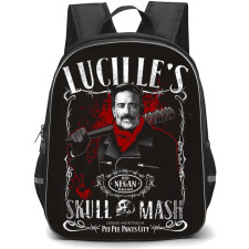 The Walking Dead Backpack StudentPack - Negan Smith Fan Art Skull Mash Poster