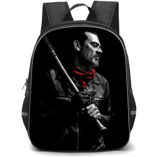 The Walking Dead Backpack StudentPack - Negan Smith Holding Lucille On Dark Background