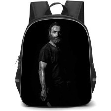 The Walking Dead Backpack StudentPack - Rick Grimes Standing Grayscale Portrait