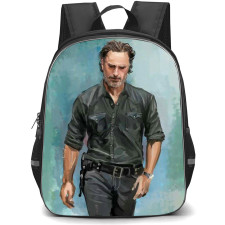 The Walking Dead Backpack StudentPack - Rick Grimes Standing Oil Painting Art Poster