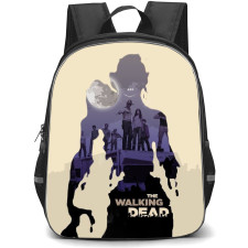The Walking Dead Backpack StudentPack - The Walking Dead Silhouette Poster Beige Background