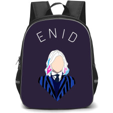 Wednesday Backpack StudentPack - Enid Sinclair Portrait Minimalist Art Poster