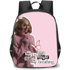 Wednesday Backpack StudentPack - Enid Sinclair Quote I Am So In Love On Pink Background