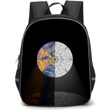 Wednesday Backpack StudentPack - Wednesday Window Outline Coloring On Black Background