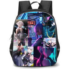 Cyberpunk Edgerunners Lucyna Kushinada Backpack School Bag StudentPack - Lucyna Kushinada Portrait Collage Poster