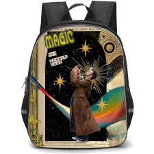 Doctor Who Backpack StudentPack - Magic In A Trench Coat Collage Portrait Poster