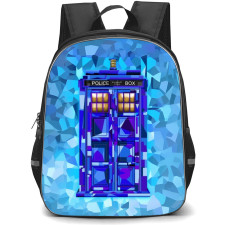 Doctor Who Backpack StudentPack - Telephone Booth Blue Mosaic Art
