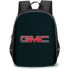 GMC Backpack School Bag StudentPack - GMC Logo On Green Faux Leather Poster