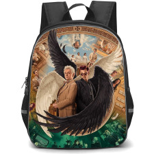 Good Omens Backpack StudentPack - Good Omens Characters Collage