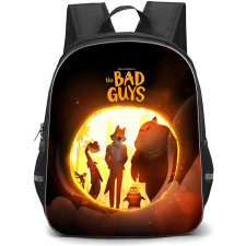 The Bad Guys Backpack School Bag StudentPack - The Bad Guys 2022 Movie Poster Portal with Black Background